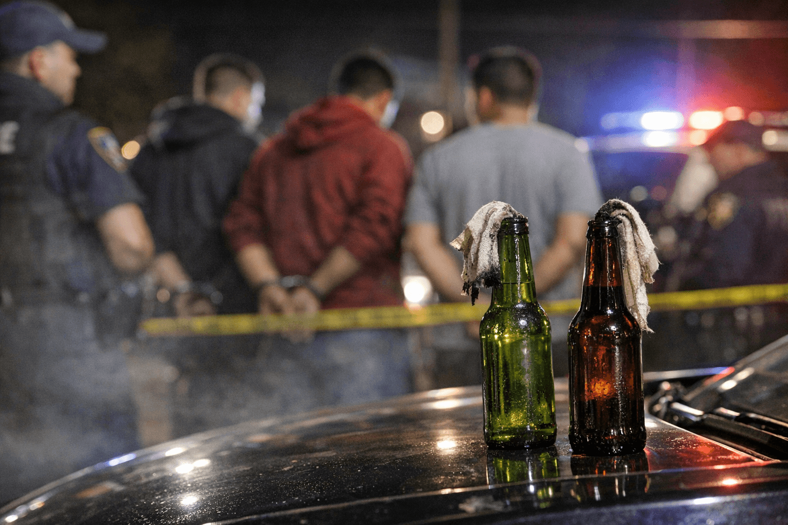 Three Salvadorans Freed Without Bail After Molotov Cocktails Found in Brentwood Stop