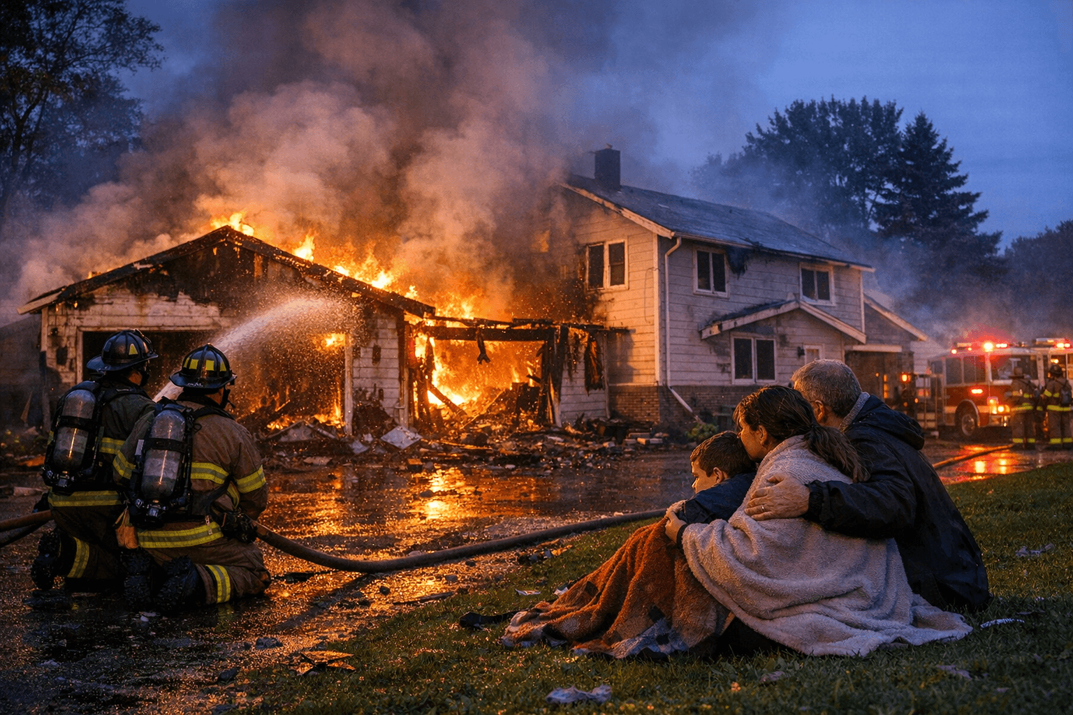 Early Morning Fire Damages New York Mills Home, Occupants Escape Safely