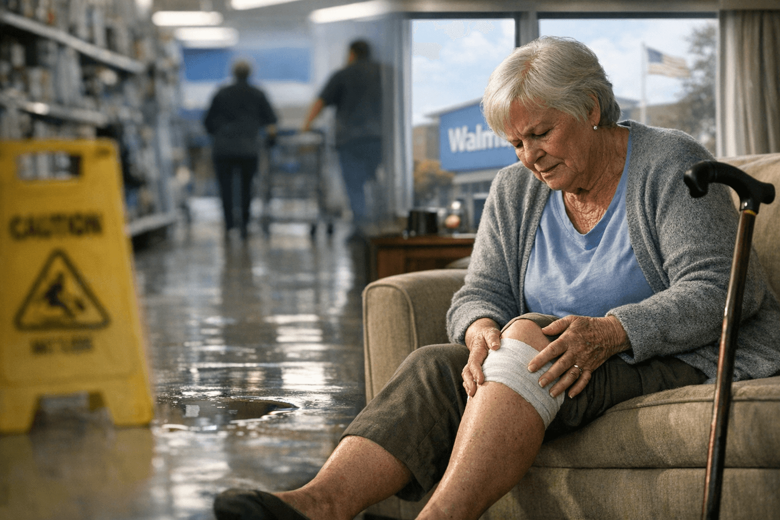 Doris Shelby Sues Walmart Over Slip-and-Fall Injury at Mississippi Store