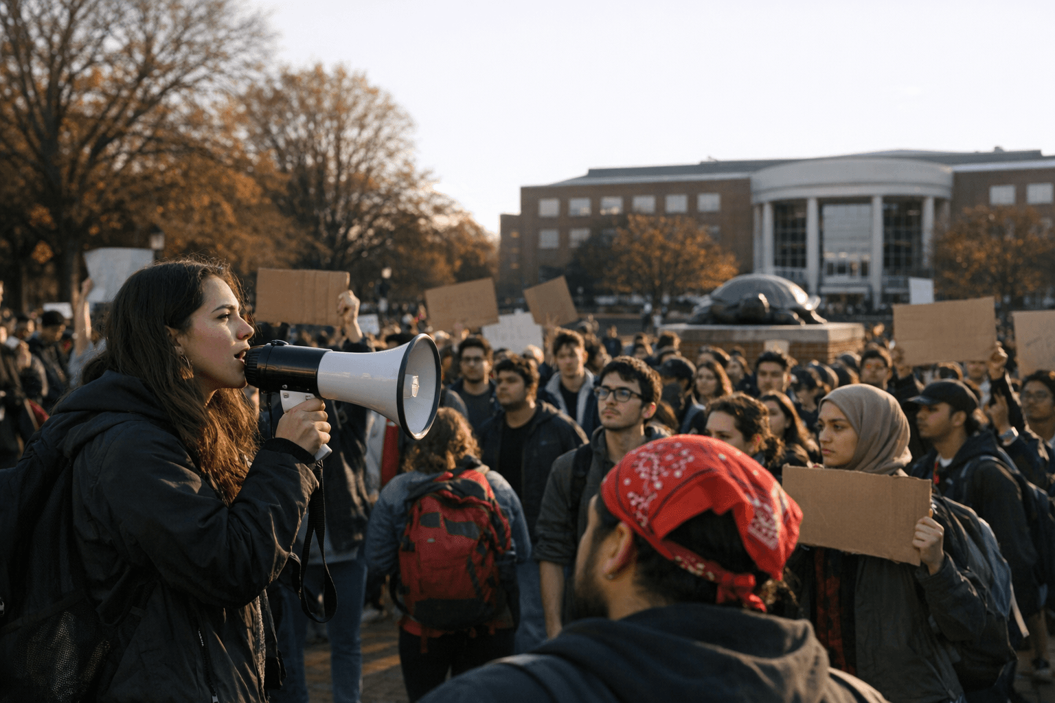 UMD Students Rally at Hornbake Plaza, Demand Sanctuary Campus Declaration