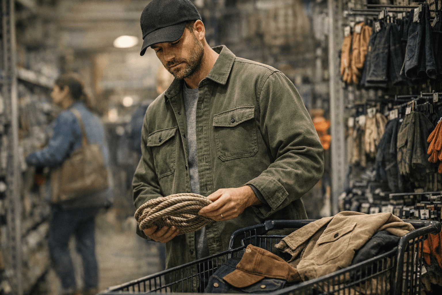 Old Navy's $30 Canvas Overshirt Is a Workwear Steal Worth Grabbing