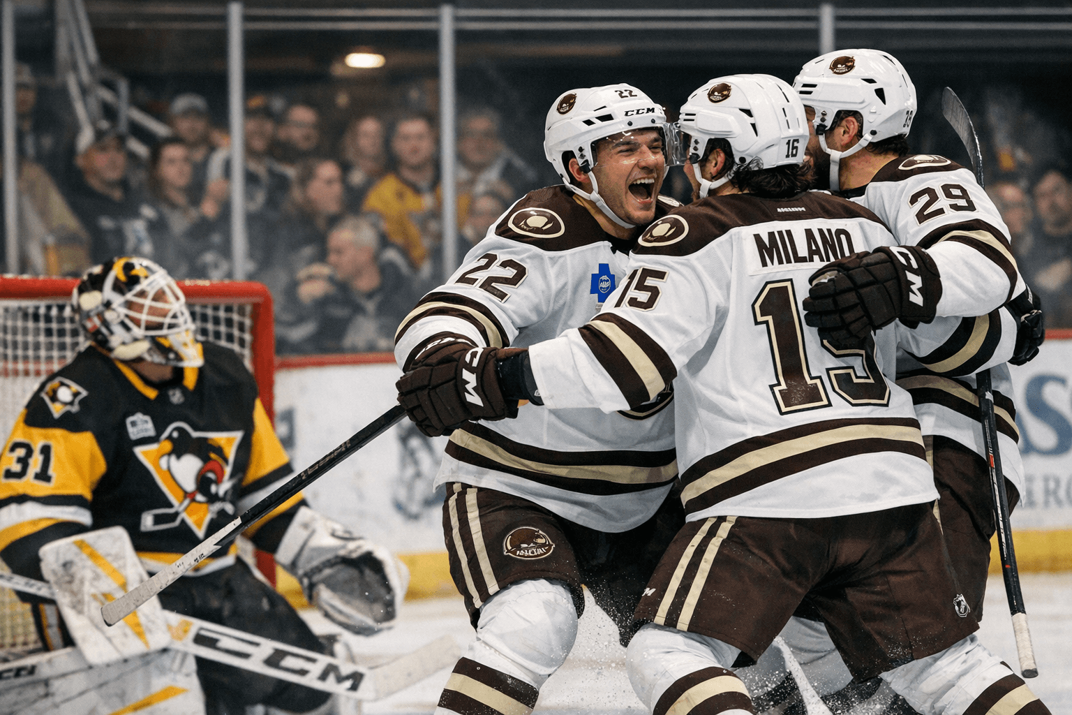 Hershey Bears Rally for 4-2 Road Win Over Wilkes-Barre/Scranton