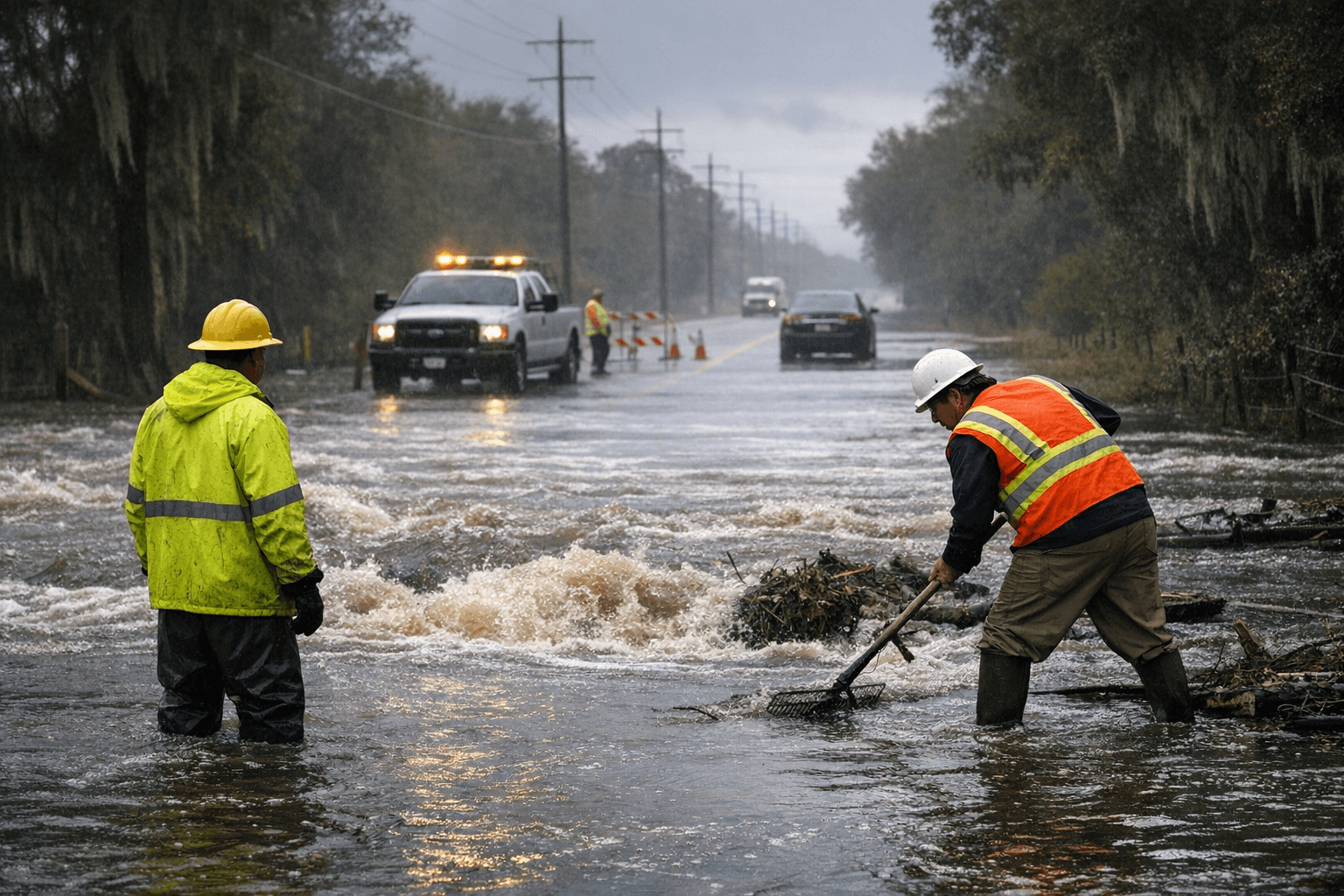 County Road 470 Floods, Closes Briefly Before Crews Restore Access