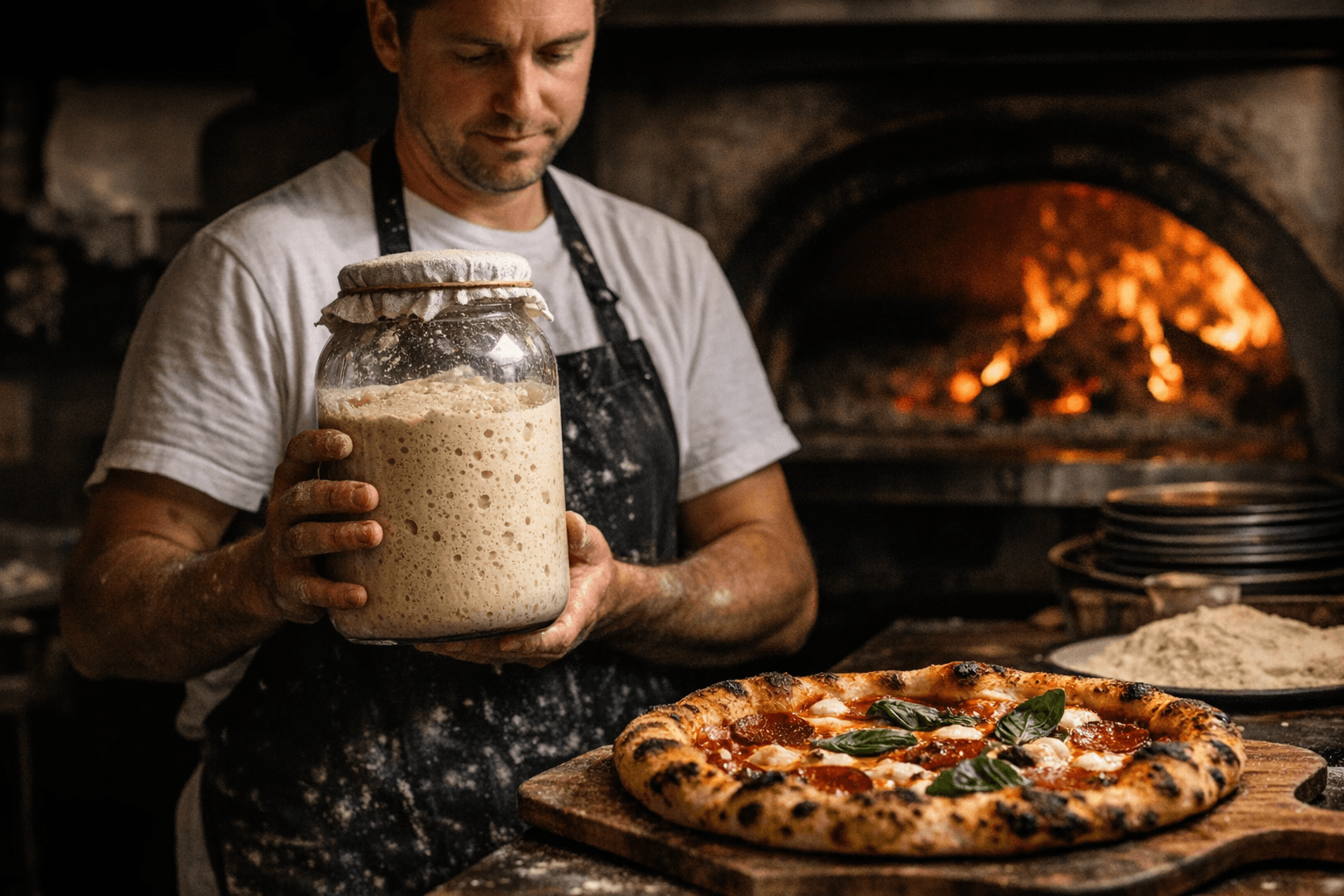 Fondi Pizzeria's 21-Year-Old Sourdough Starter Sophia Shapes Every Pizza