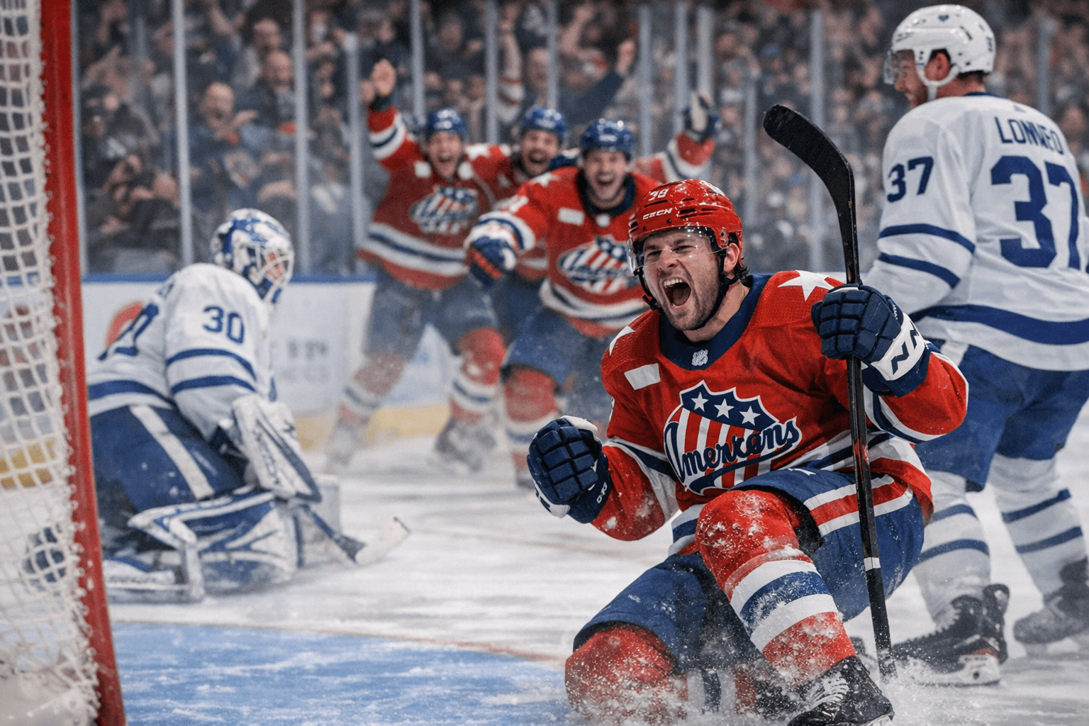 Kuntar's OT Goal Lifts Amerks Past Marlies 4-3, Ending Skid