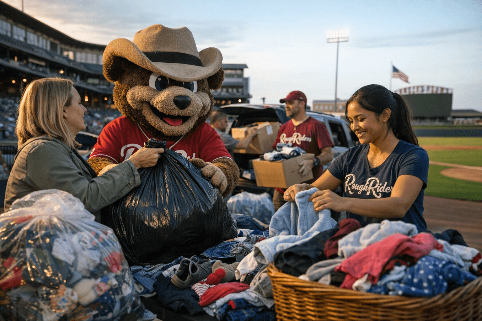 Frisco RoughRiders Host March Gladness Clothing Drive Benefiting Frisco Family Services