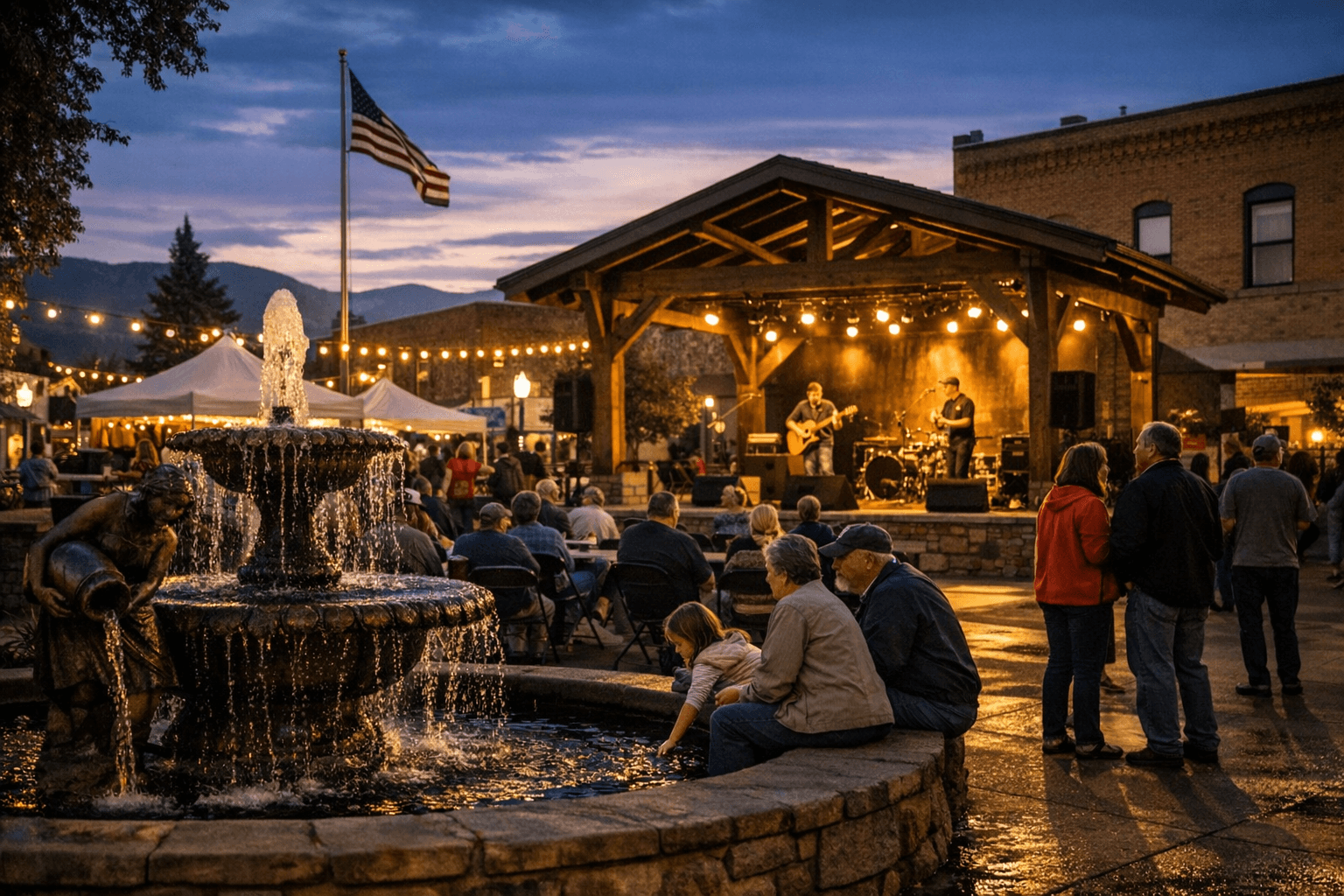 Max Square Serves as Civic Heart of Downtown La Grande