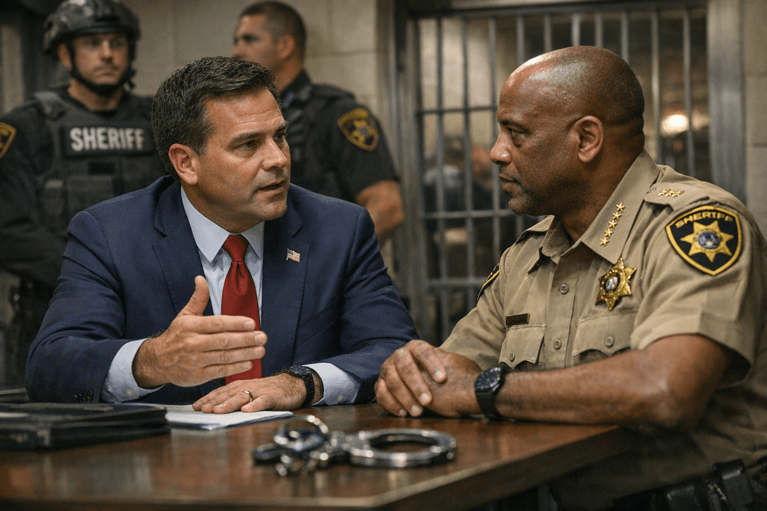 LaLota Meets With Suffolk Sheriff, Criticizes State Bail Reform Laws