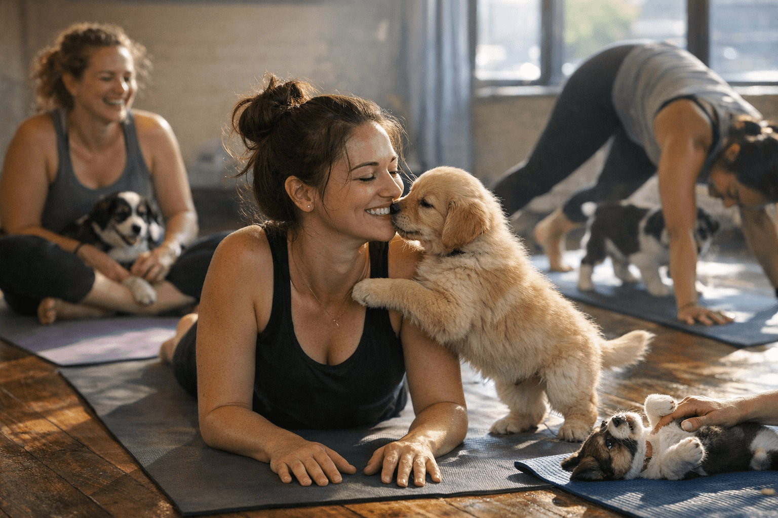 Lancaster Paws and Poses Brings Puppy Yoga to Akron This Spring