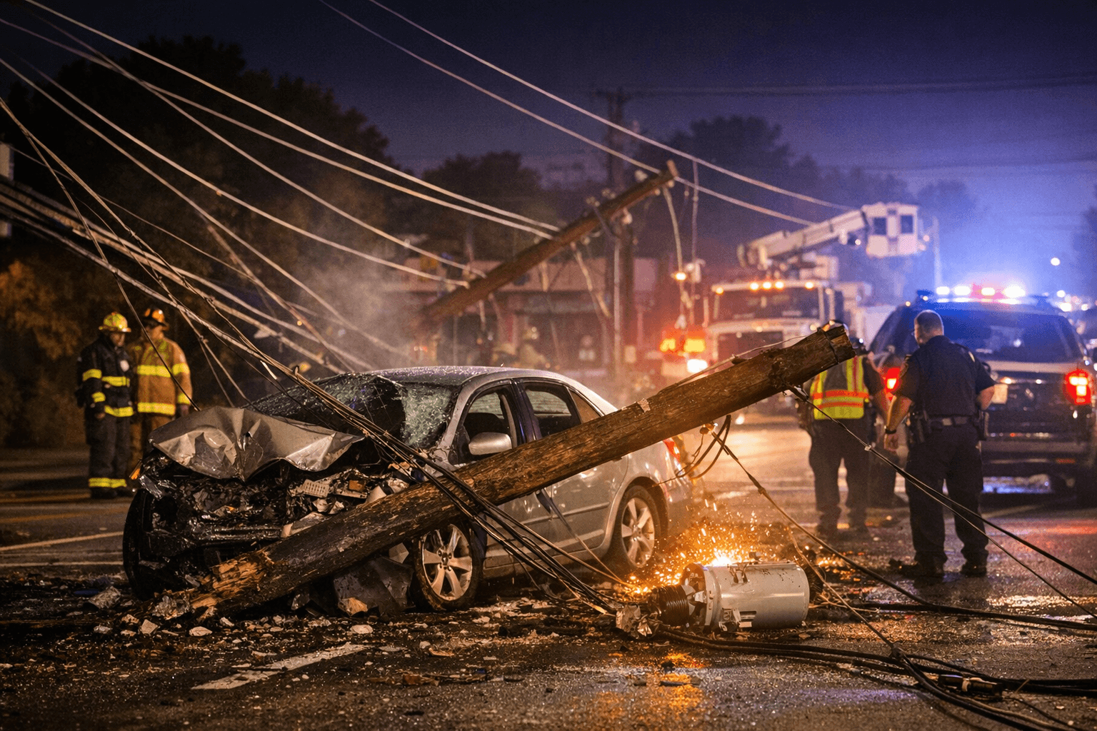 Greensboro Crash on West Wendover Knocks Out Power to 500 Customers