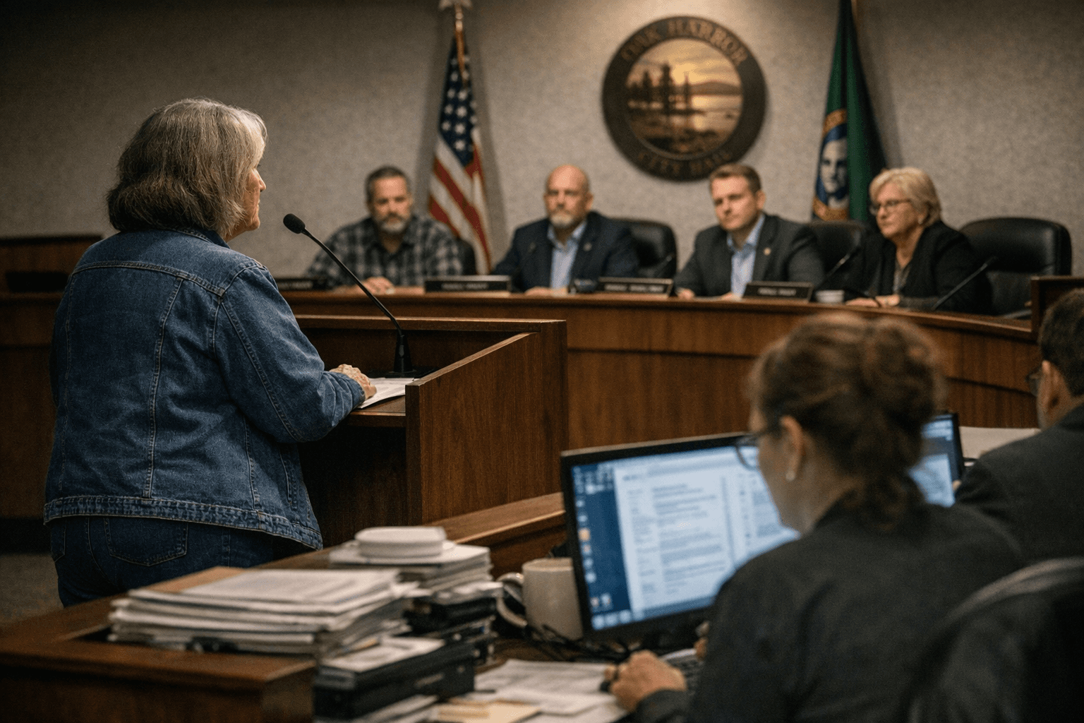 Oak Harbor Resident Urges Council to Recognize Staff's Hard Work