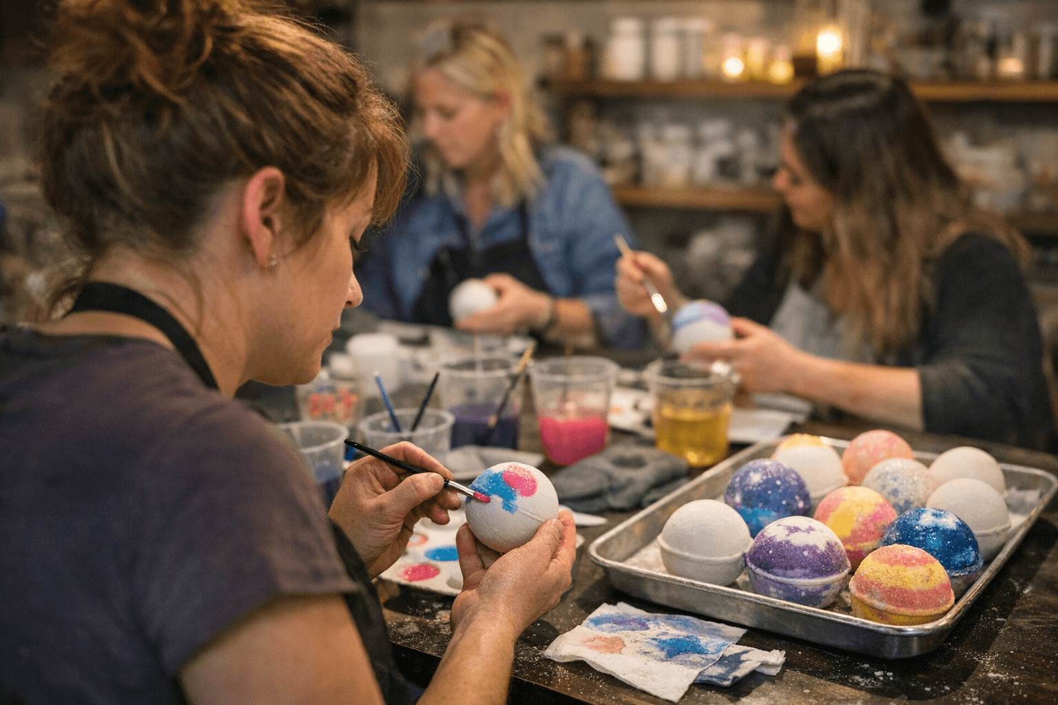 Golden Leaf Studios Hosts Monthly Paint Your Own Bath Bomb Sessions in Missoula