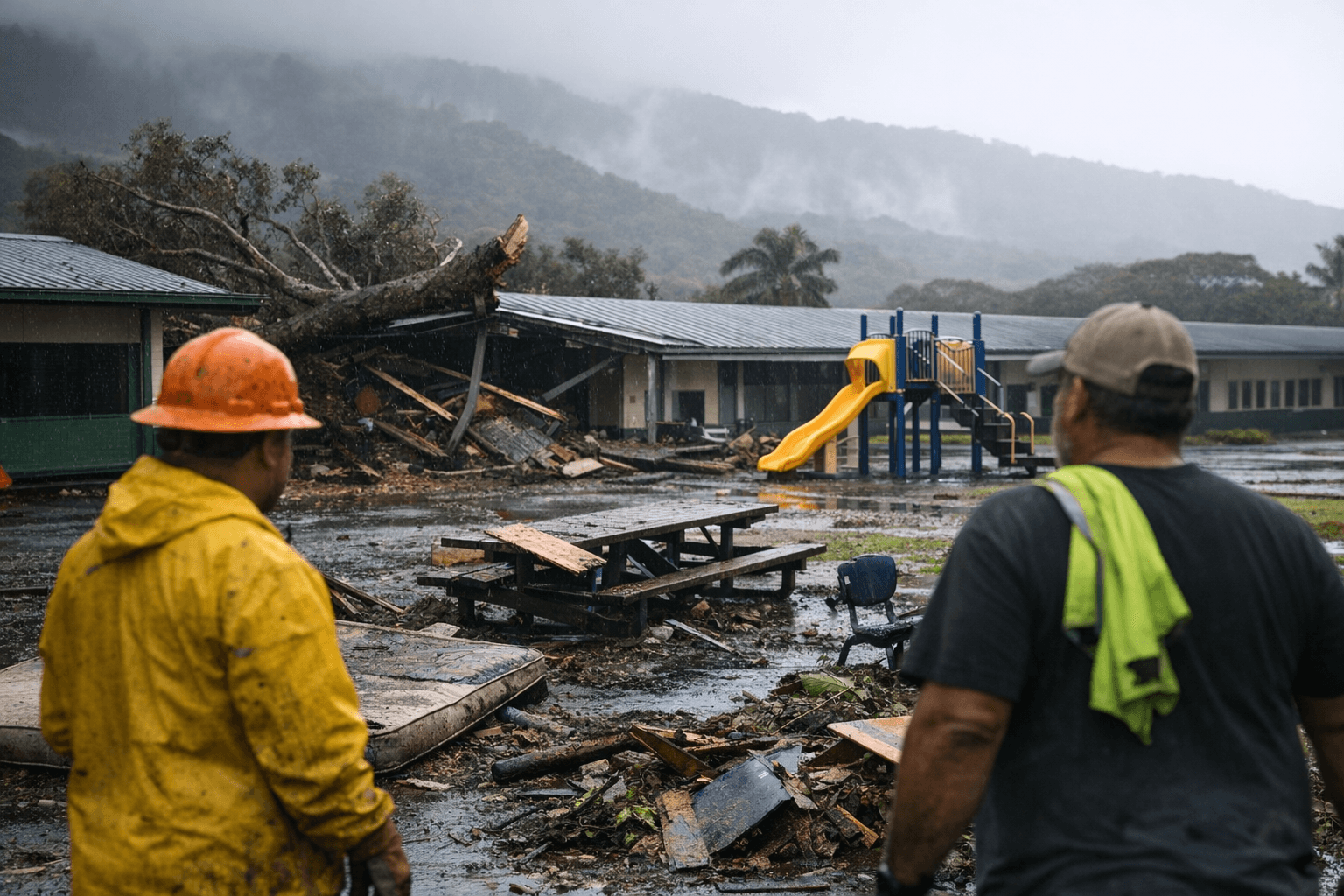 Big Island Schools Set to Reopen Monday After Kona Low Storm Damage