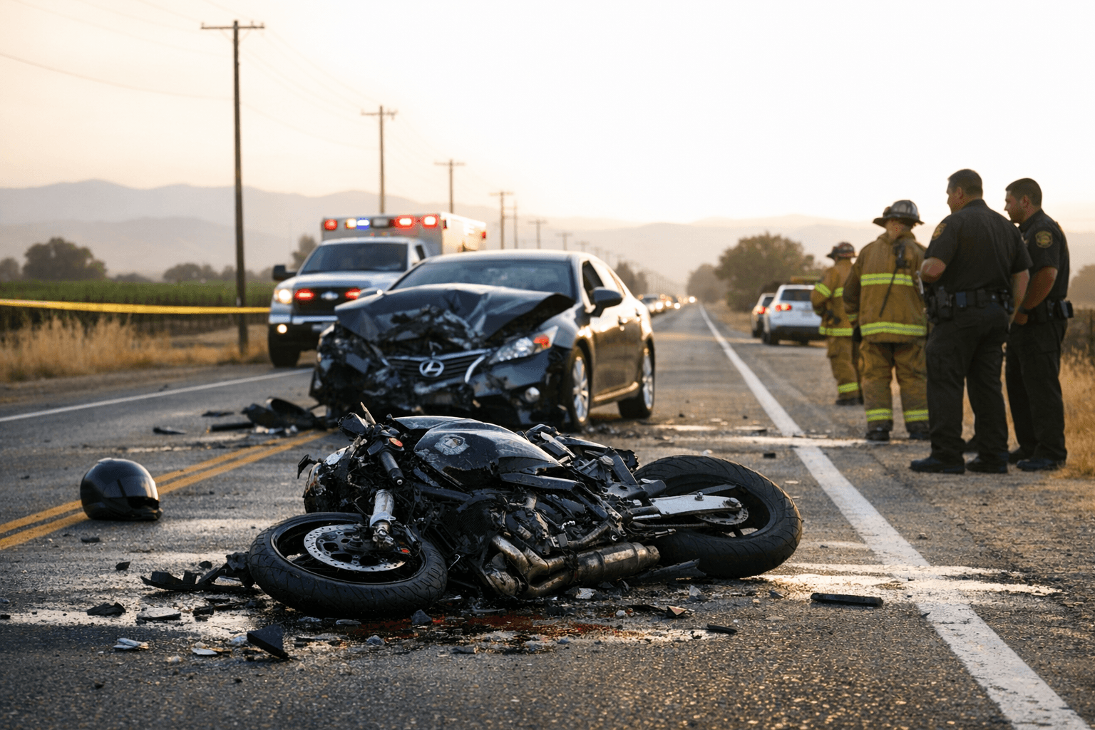 Reedley Man, 47, Killed in Head-On Fresno County Motorcycle Crash