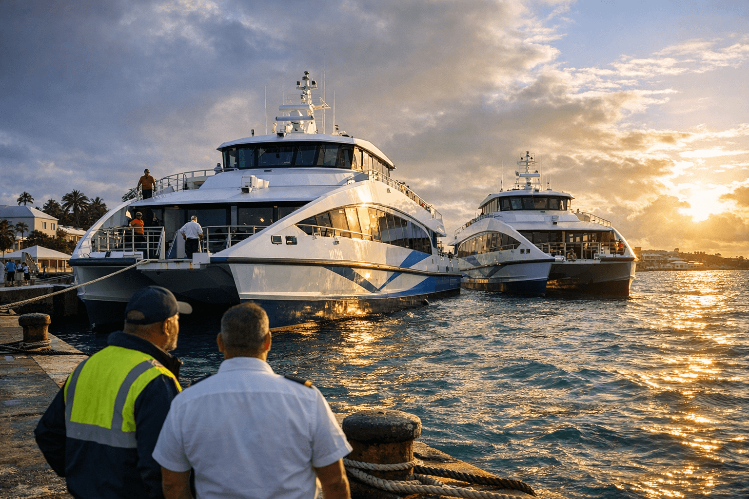 Bermuda Takes Delivery of Two 550-Passenger Low-Emission Catamaran Ferries
