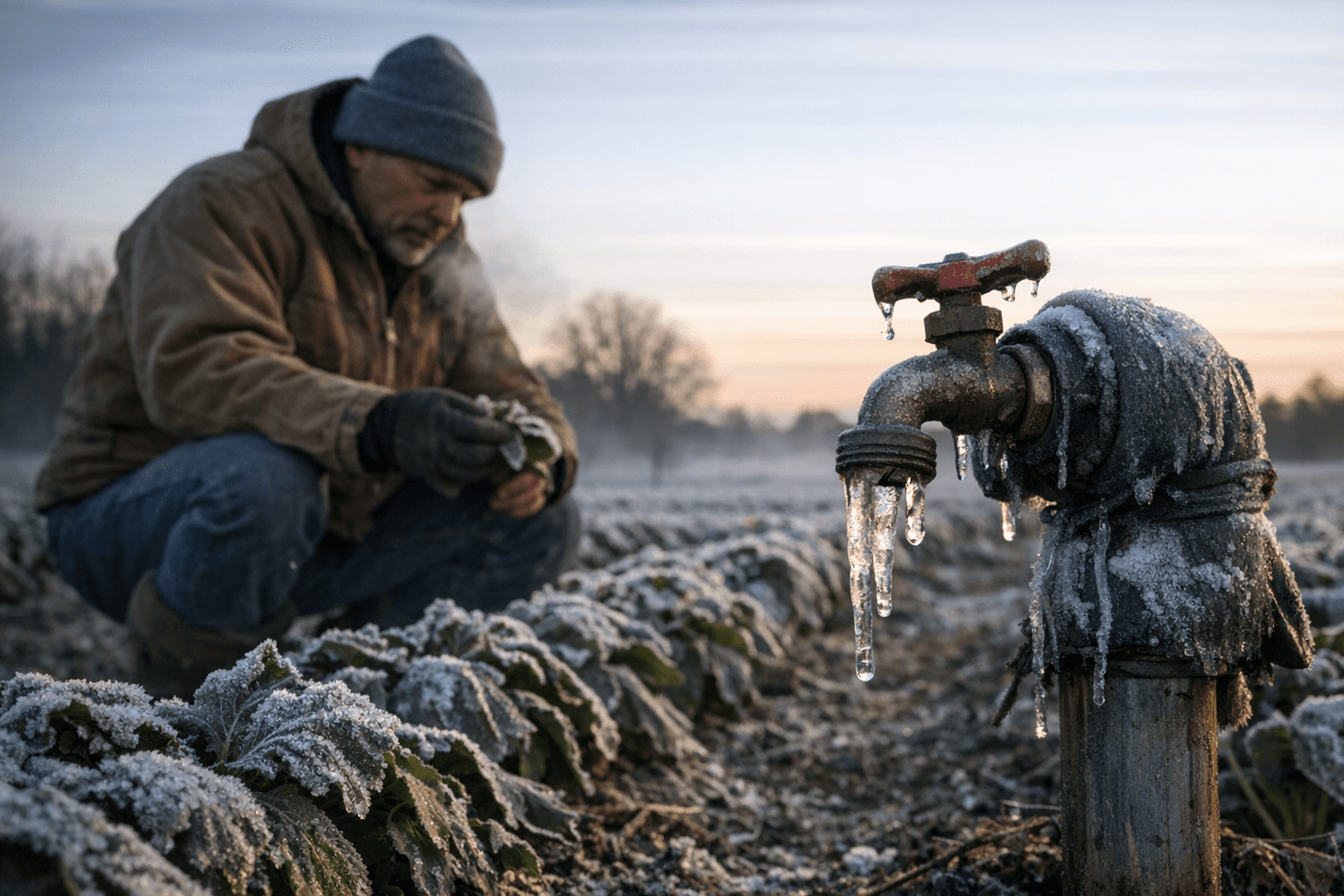 Freeze Warning Targets Allendale County, Threatening Crops and Outdoor Plumbing