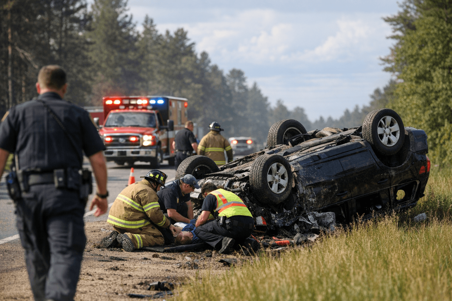 Rollover Crash Reported Saturday Afternoon in Bemidji