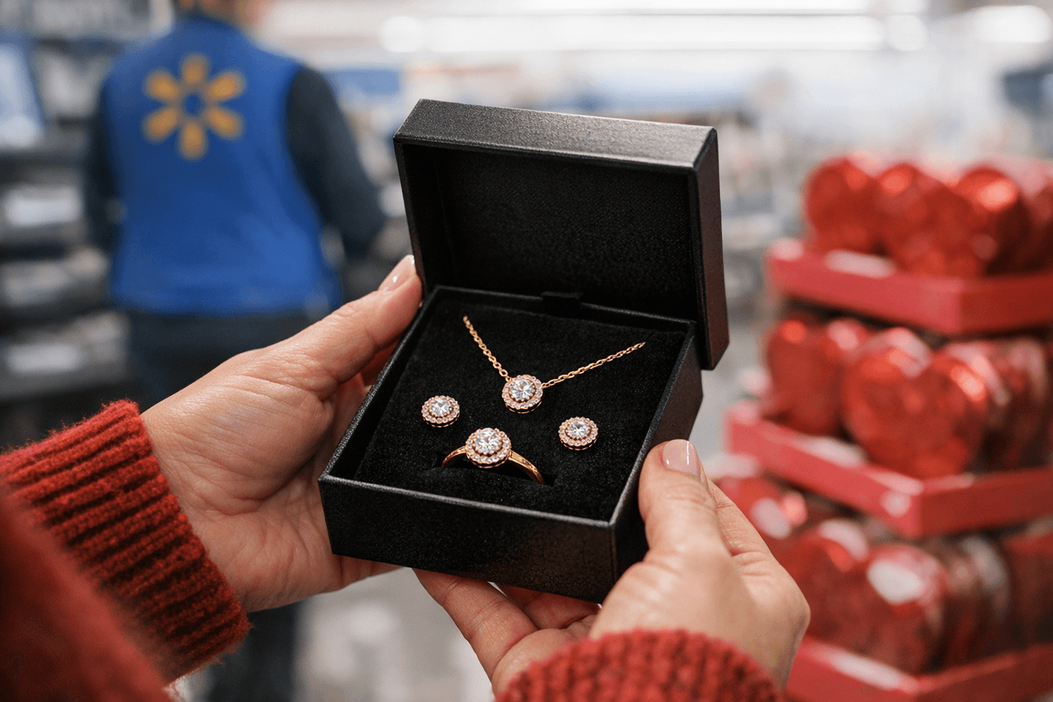 Walmart's $220 Gold Jewelry Set Is Now Just $28 for Valentine's Day