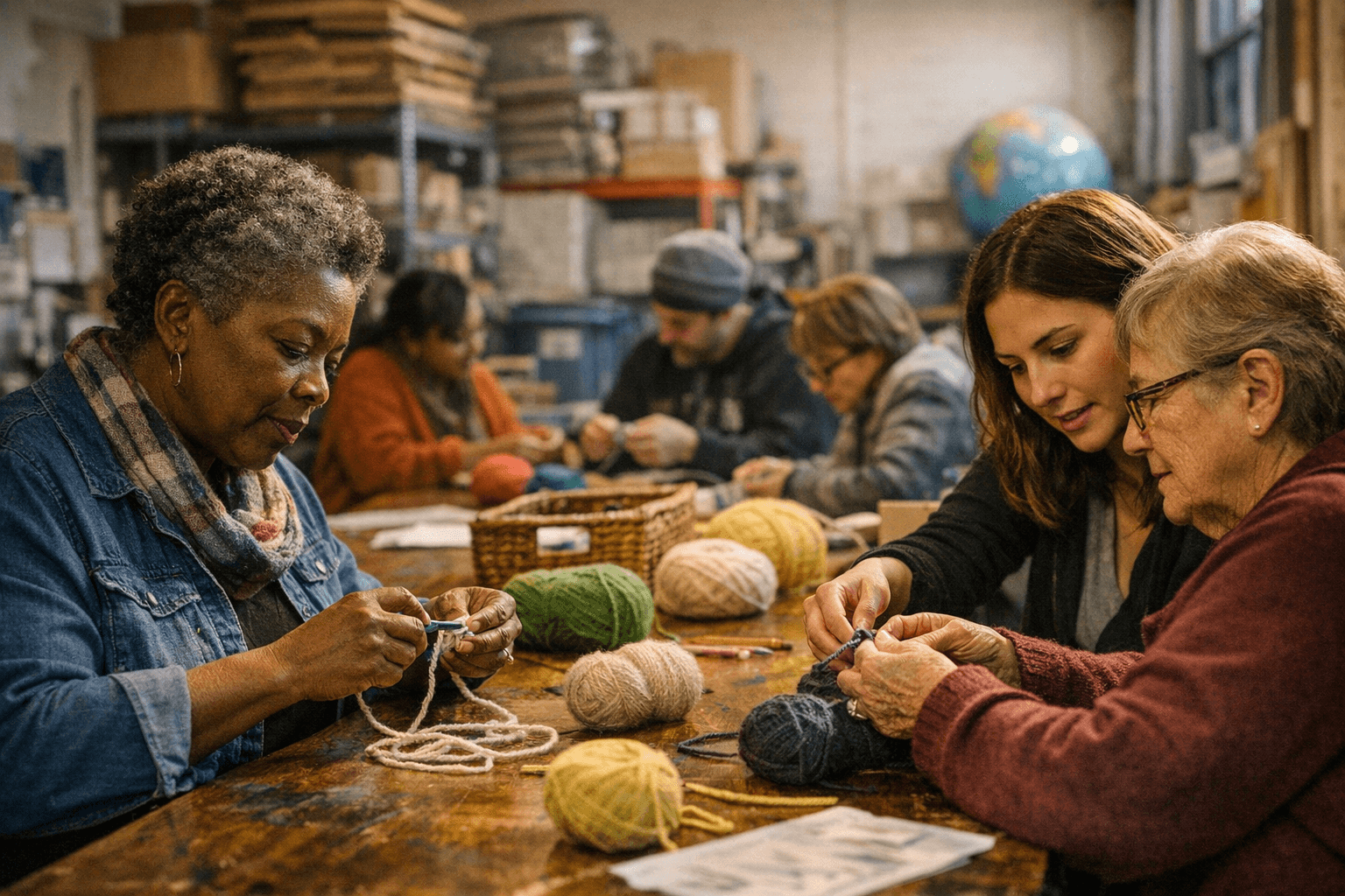 Chicago Nonprofit EcoShip Hosts Beginner Crochet Workshop for Community Members