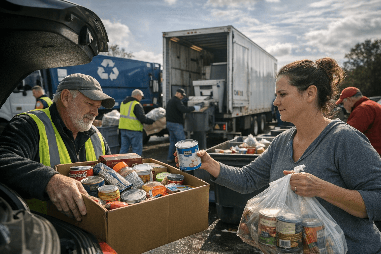 Pleasant Garden Hosts Combined Recycling, Shredding, and Food Drive Event