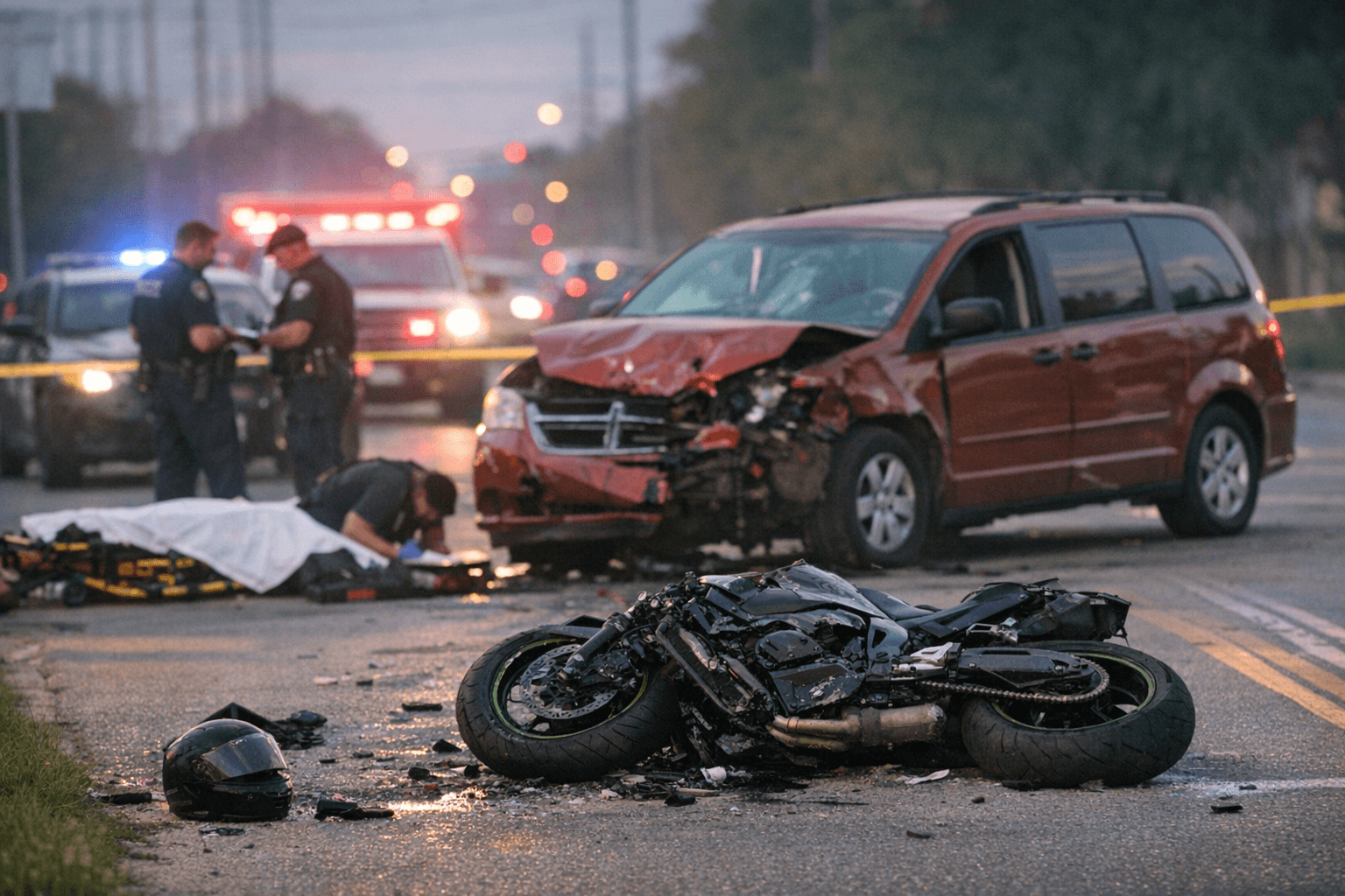 Motorcyclist Killed in Almeda Road Collision With Minivan Saturday