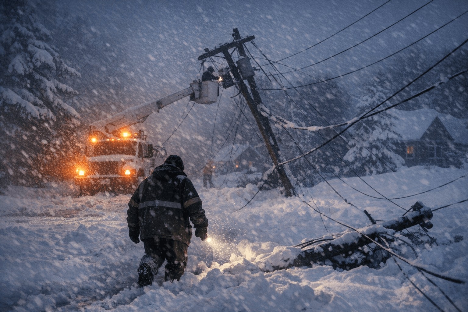 Blizzard Batters Grand Traverse County, Leaving 90,000 Without Power
