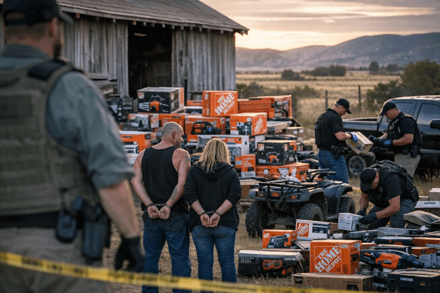 Eight Arrested in Cedar City After Stolen Home Depot Merchandise Found at Rural Property