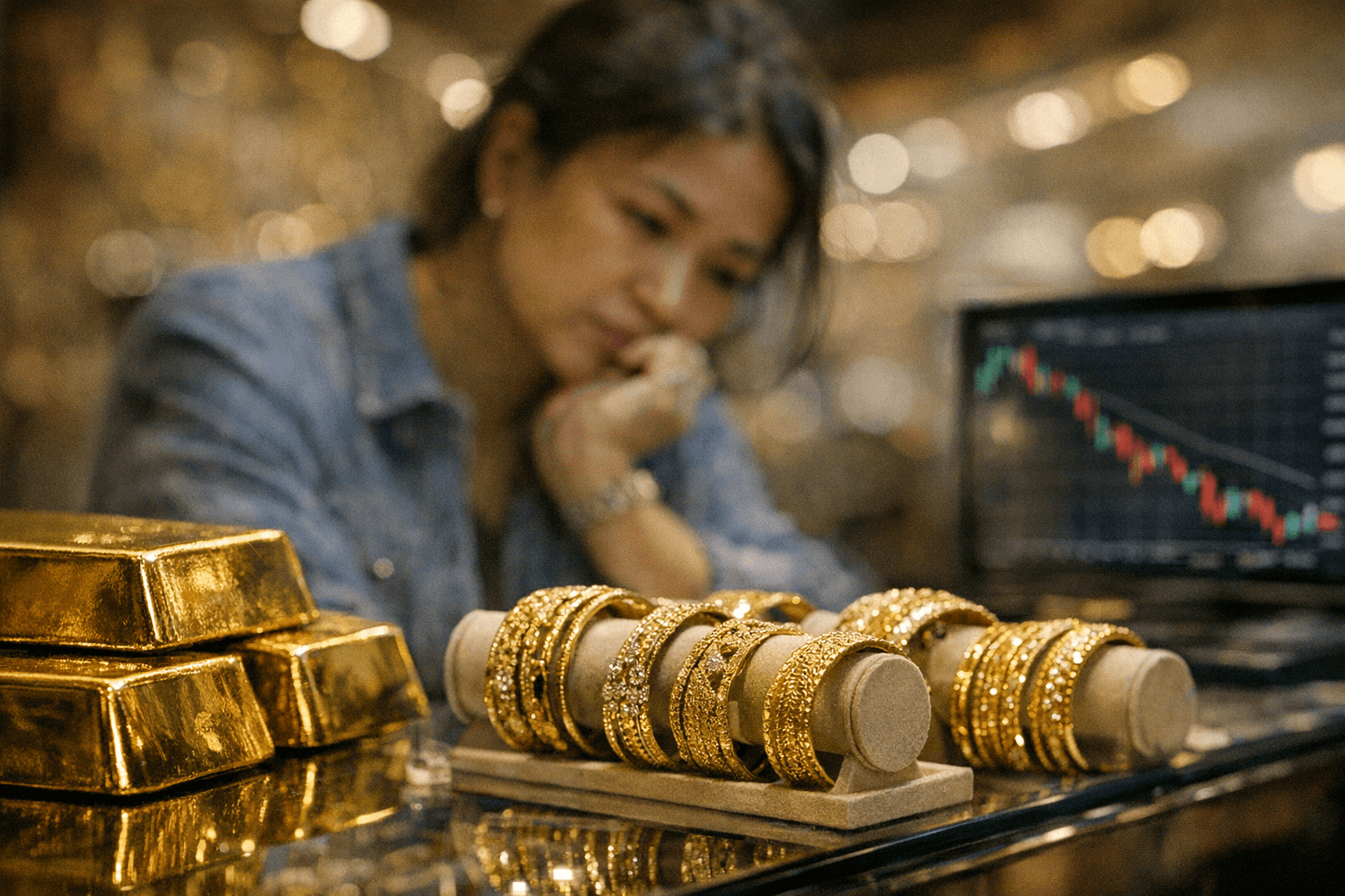 Gold Retreats From Recent Highs as Jewelry Buyers Watch Market Signals