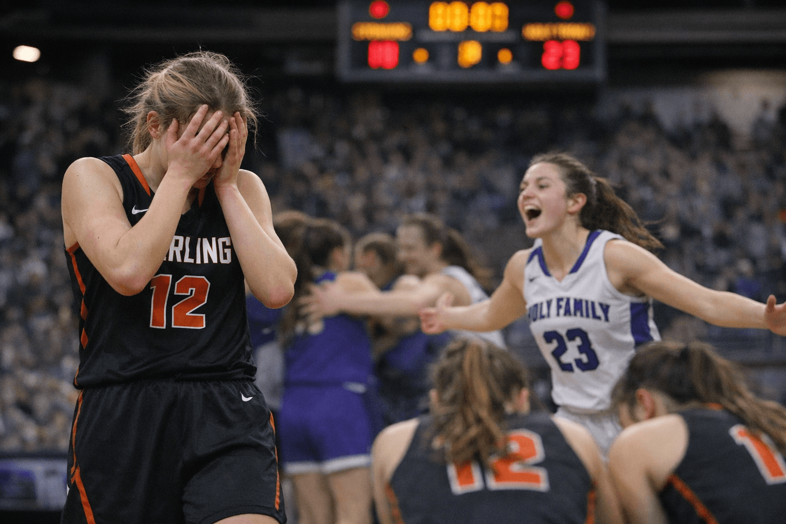 Sterling Girls Basketball Falls to Holy Family 32-42 in State Quarterfinals