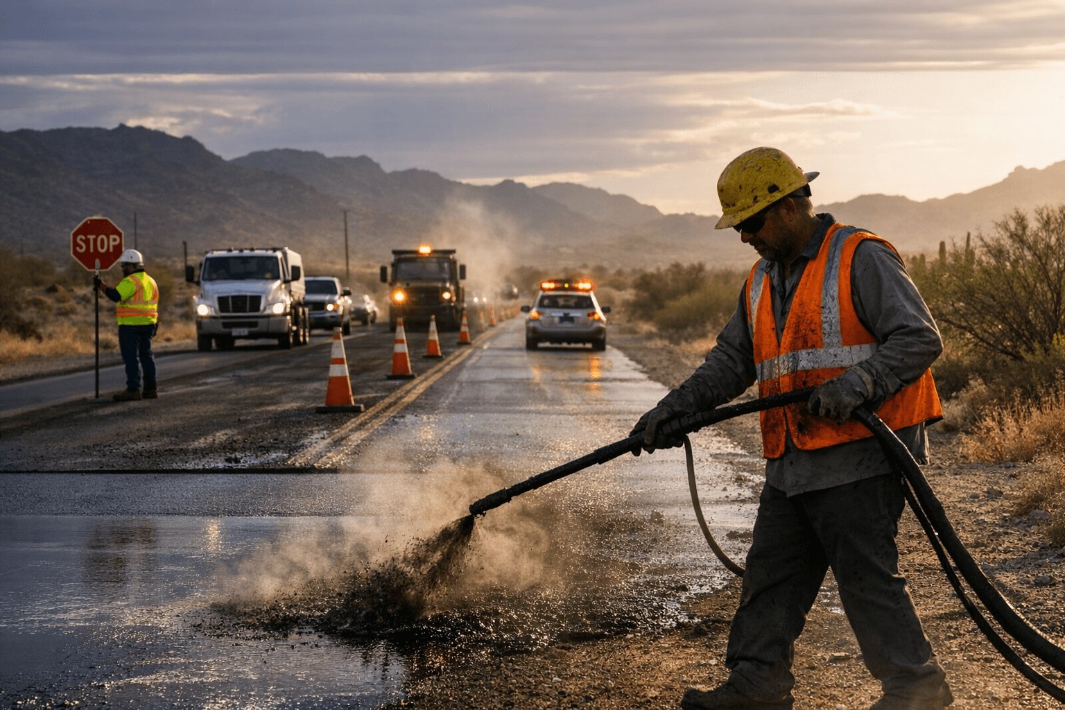 ADOT Lane Restrictions on SR 72 Near Bouse Begin May 28 for Sealant Work