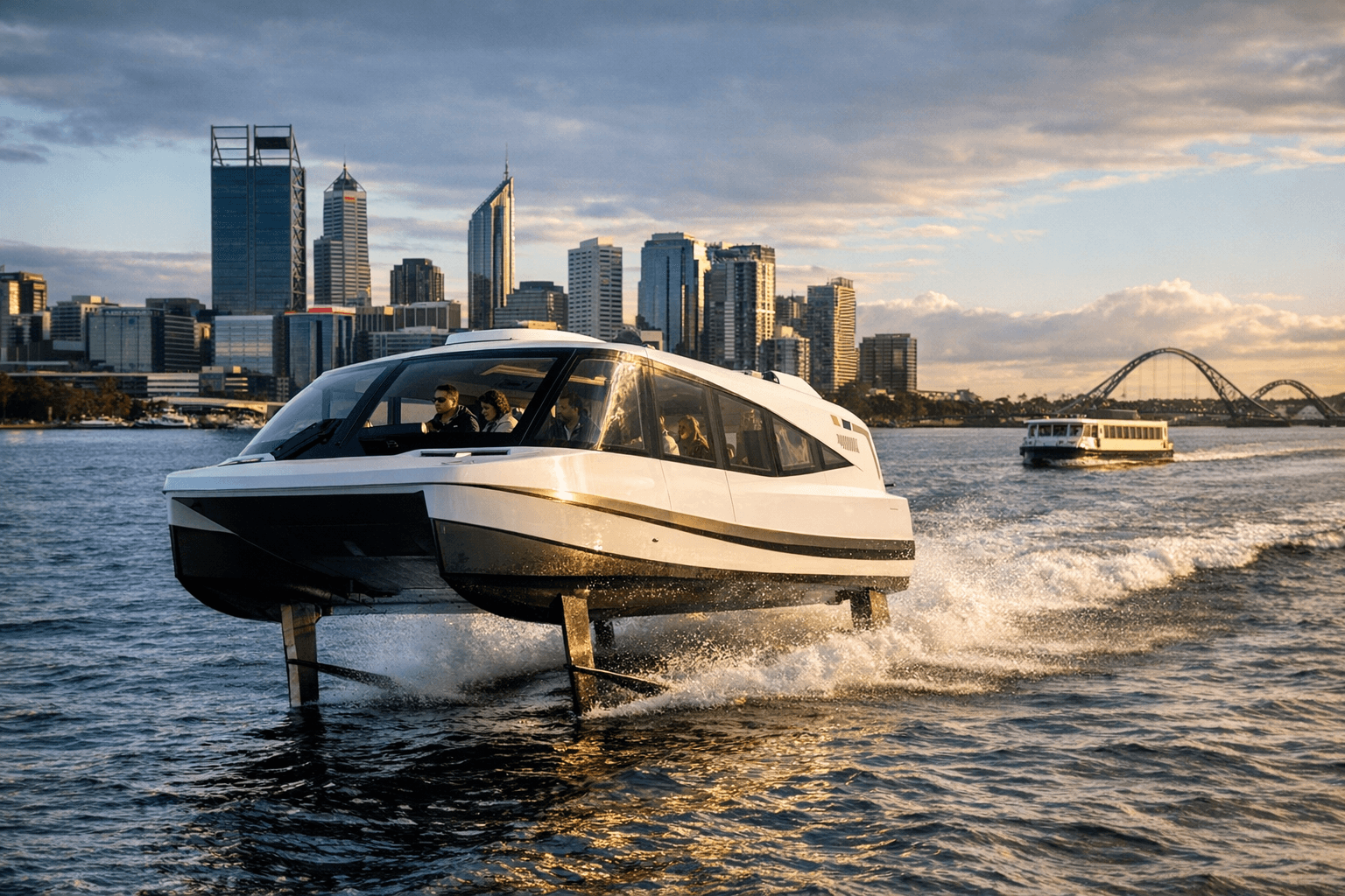 Vessev VS-9 Electric Hydrofoiling Catamarans Set for Swan River Tourism Operations