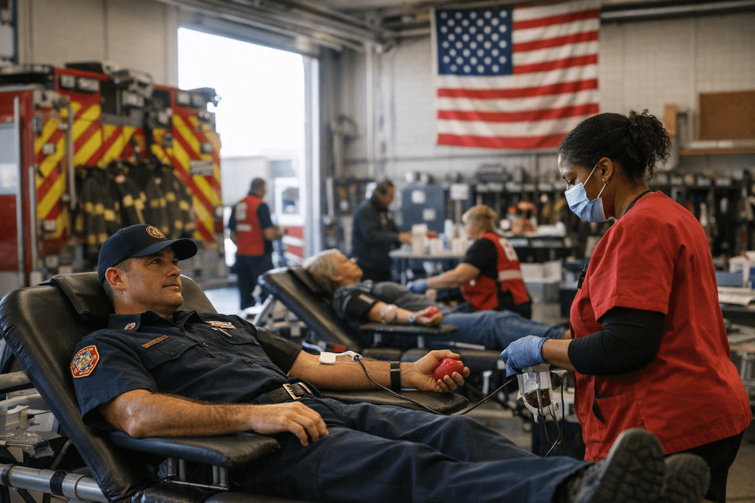 Pahrump Fire Station Hosts Red Cross Blood Drive March 19
