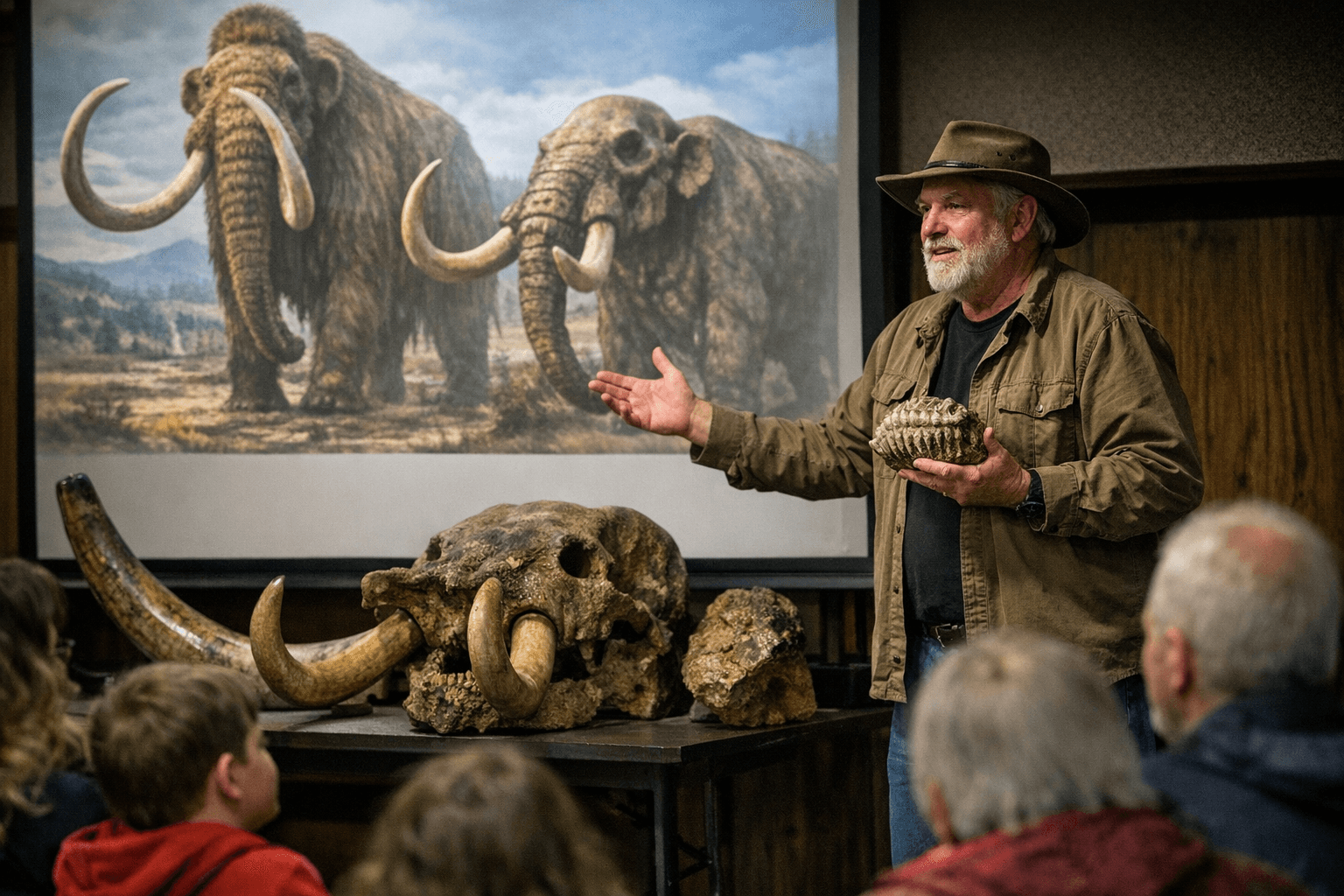 Herbert Wescoat Memorial Library Hosts Mammoth and Mastodon Program March 21