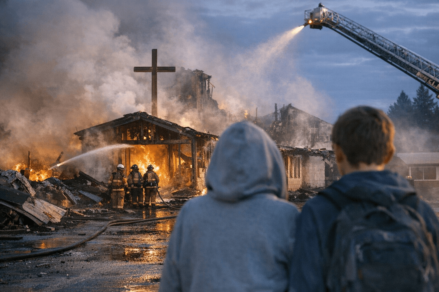 Post Falls Church Fire Displaces Schools, Congregation; No Injuries Reported