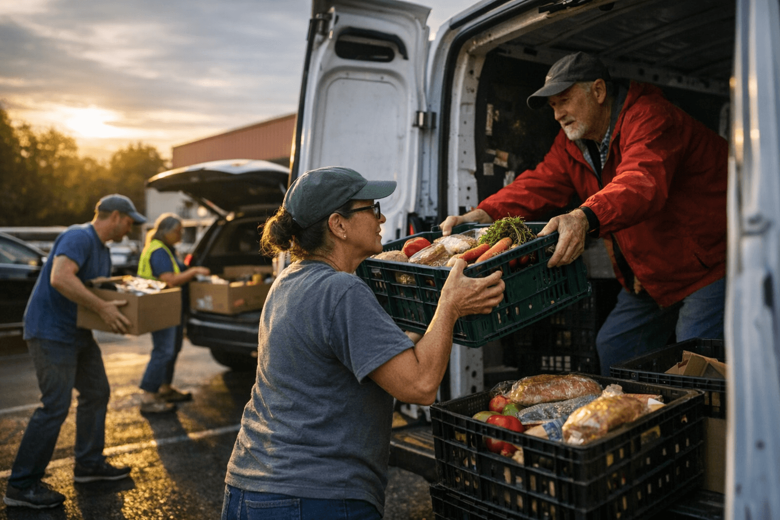 A Simple Gesture Volunteer Calendar Tracks Pickups, Shifts, and Food-Recovery Opportunities