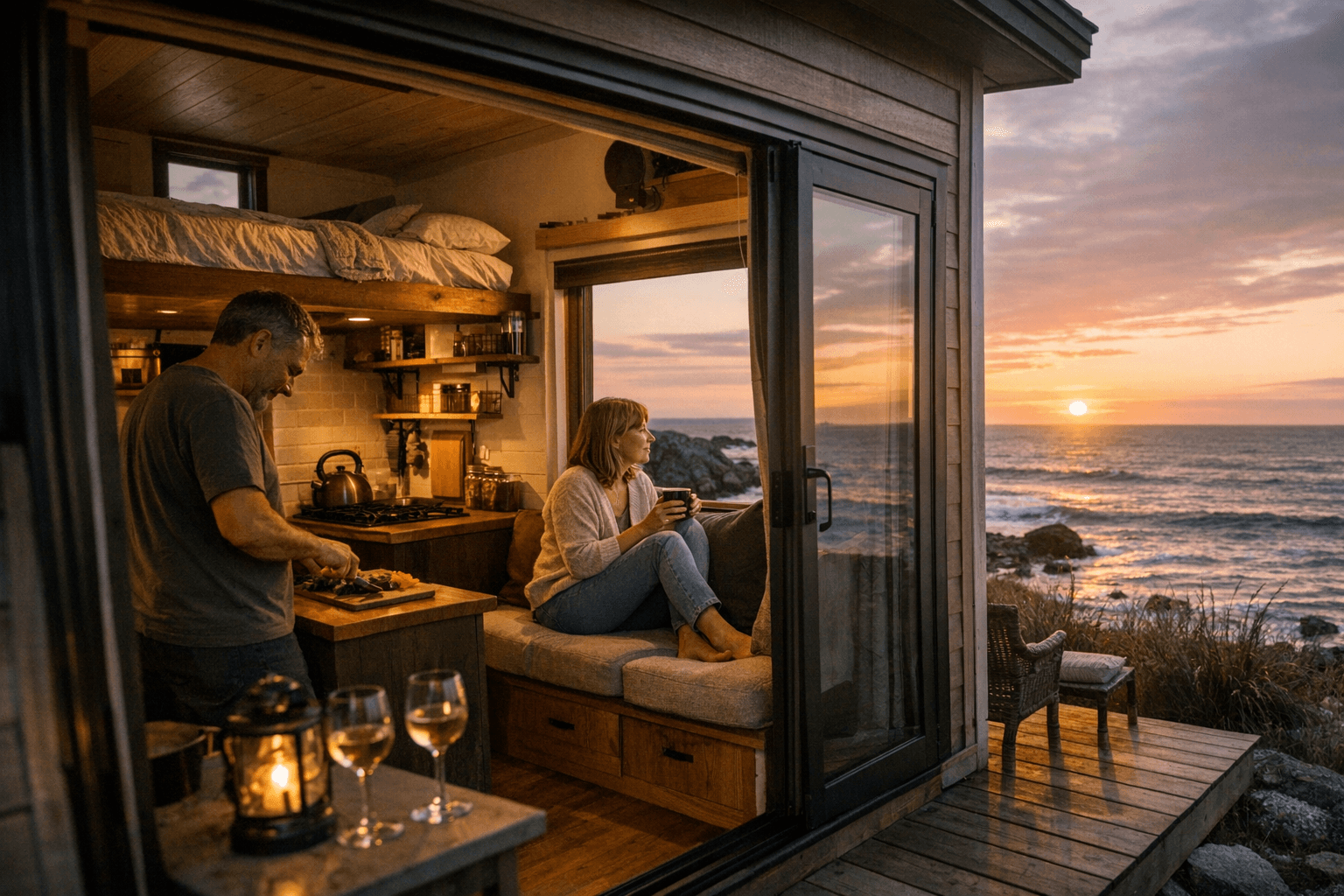 Coastal Retreat Tiny House Proves Smart Design Delivers Comfort for Two