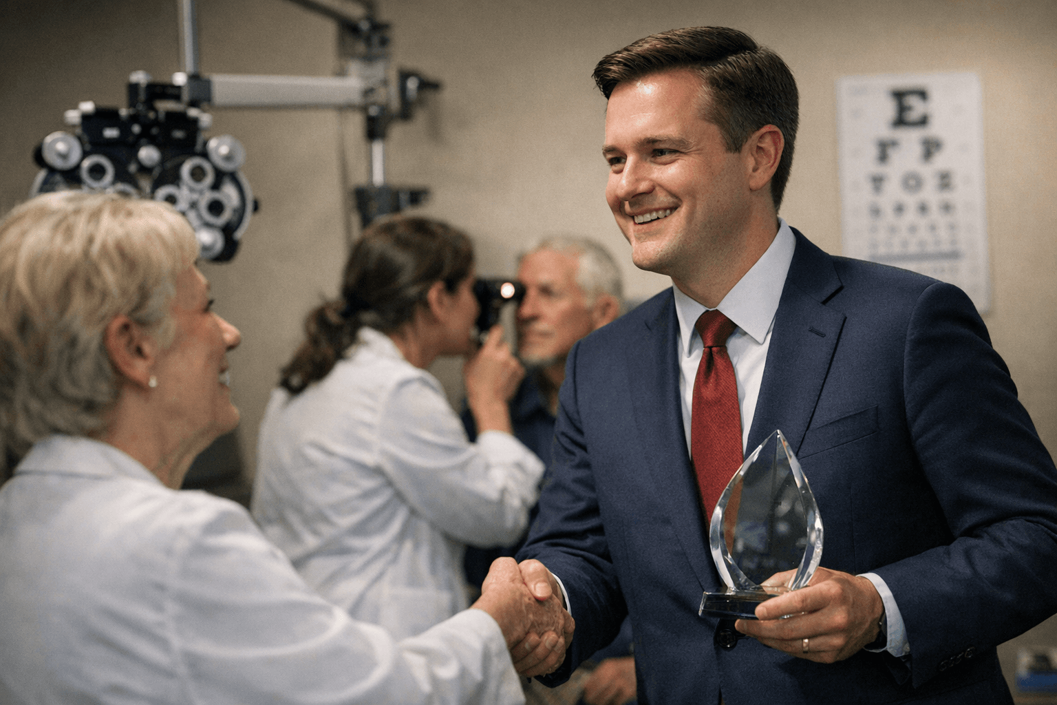 Senator Rasmusson Earns Healthcare Champion Award for Expanding Eye Care Access