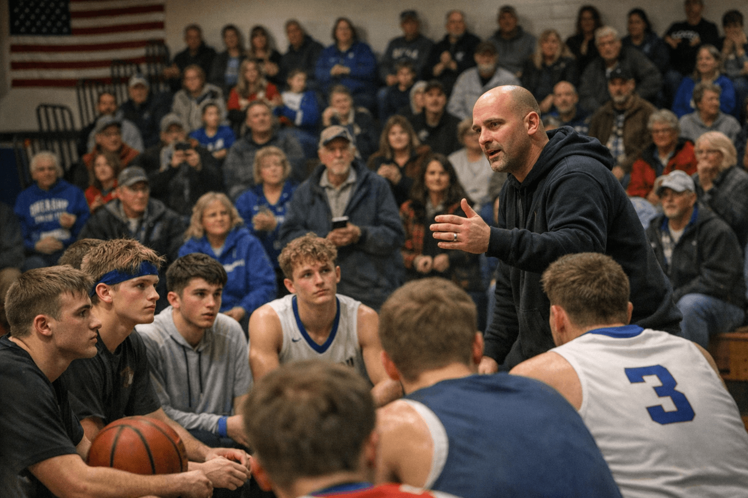 Medina-Pingree/Buchanan Community Rallies Behind Boys Basketball Team Before Postseason