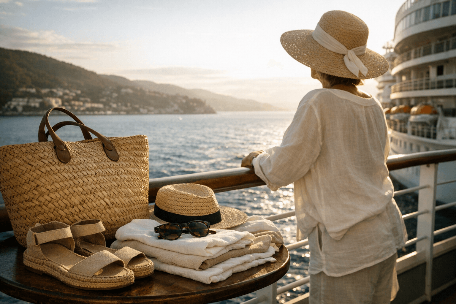 Linen, Straw Bags, and Sandals: The Ultimate Coastal Grandmother Cruise Packing Guide