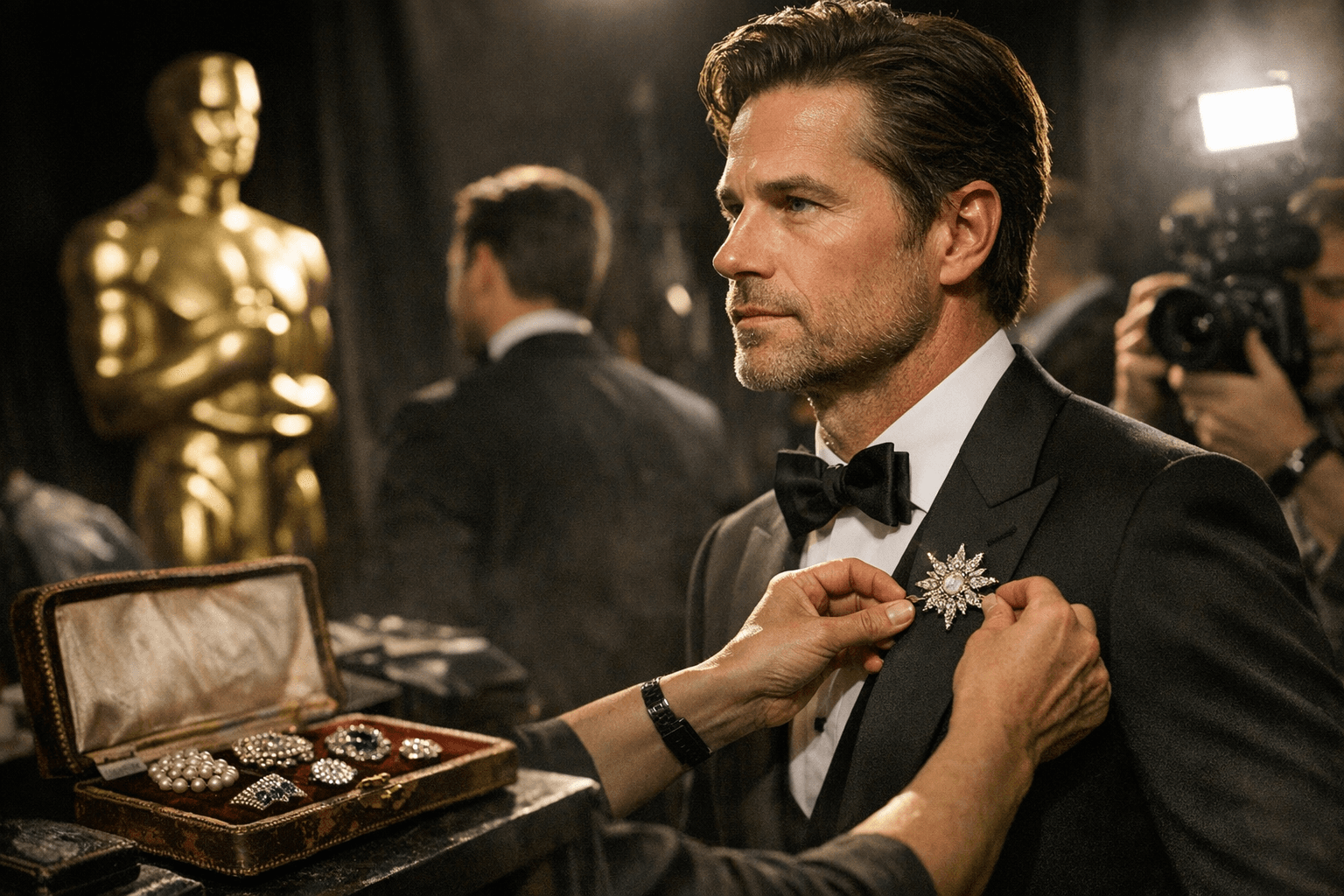 Brooches Move From Heirloom Boxes to Oscars Menswear in Style Resurgence