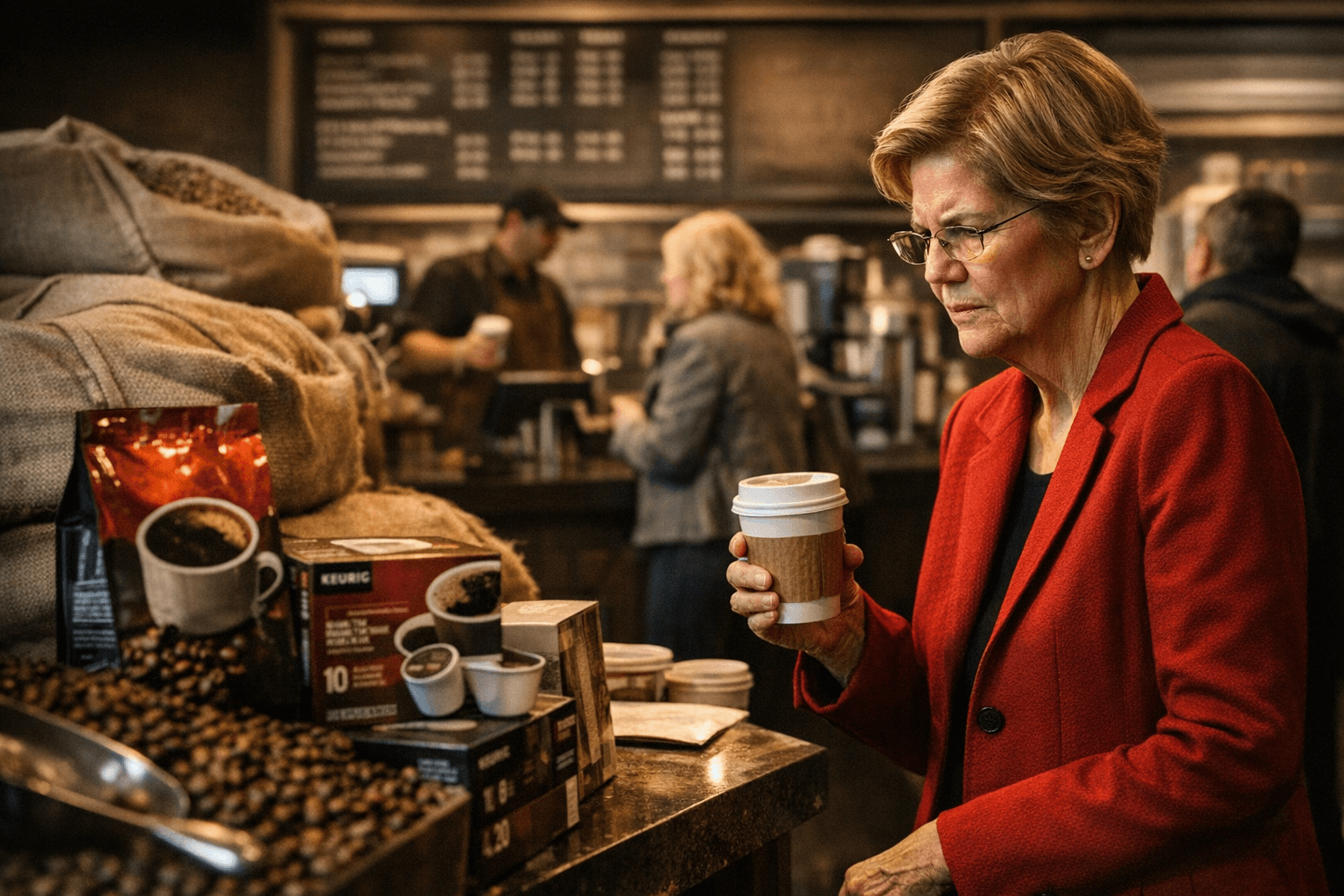Senator Warren Demands Coffee Giants Explain Tariff-Related Price Hikes
