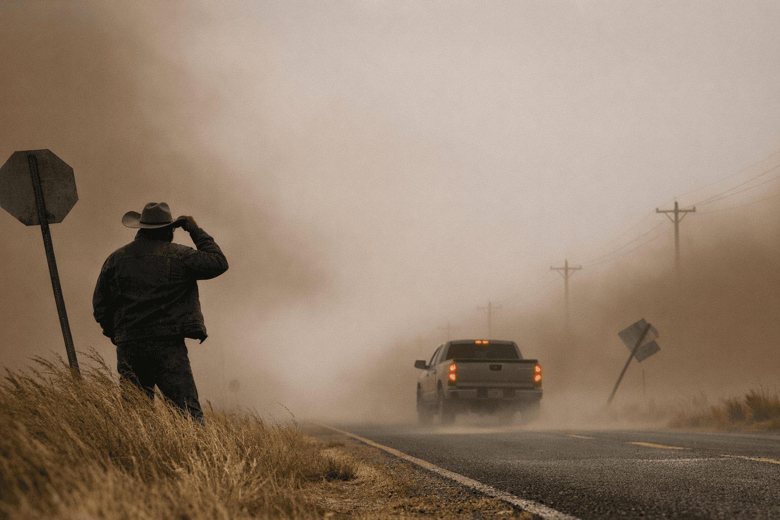 Strong Winds, Blowing Dust Cut Visibility Across Oklahoma Panhandle
