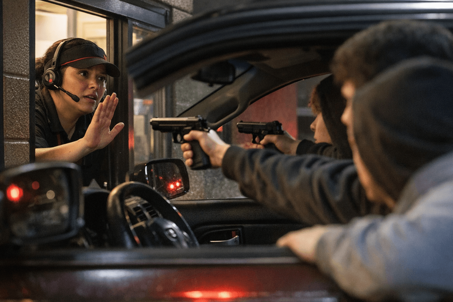 Two Teens Arrested After Pointing BB Guns at McDonald's Drive-Thru Worker