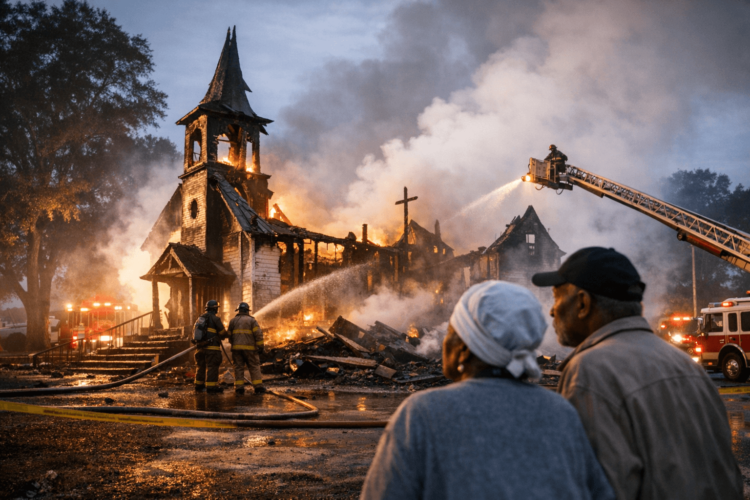 Early Morning Fire Damages Historic Sanford Church, Congregation Vows to Rebuild