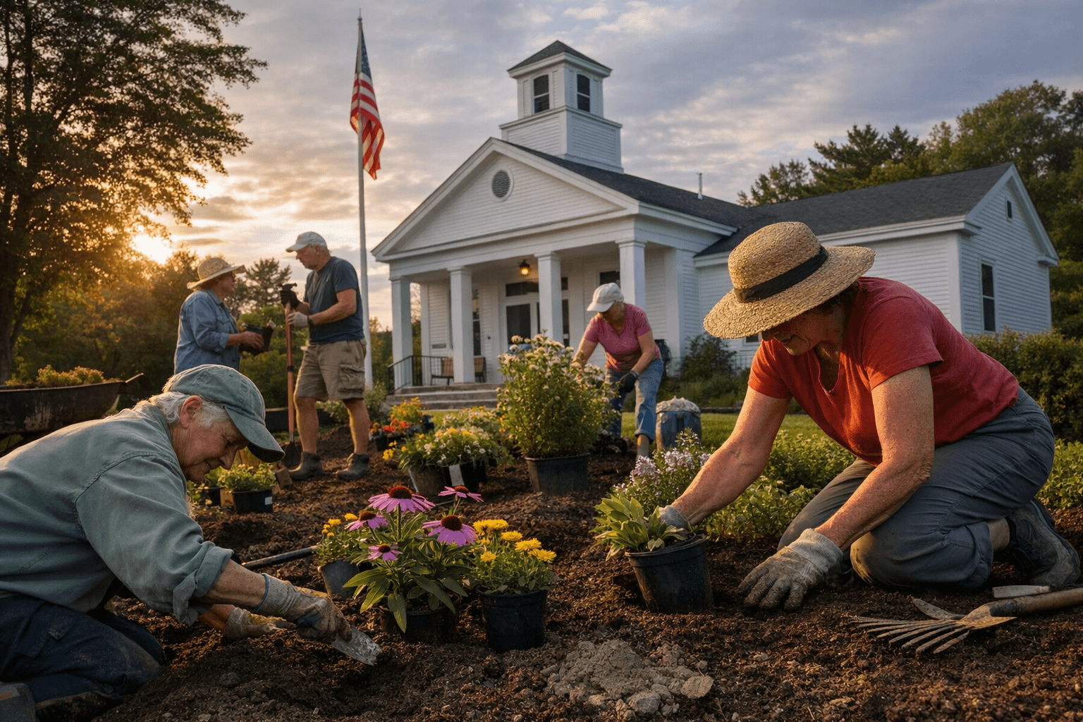 Bath Garden Club to Landscape Woolwich Municipal Building Grounds