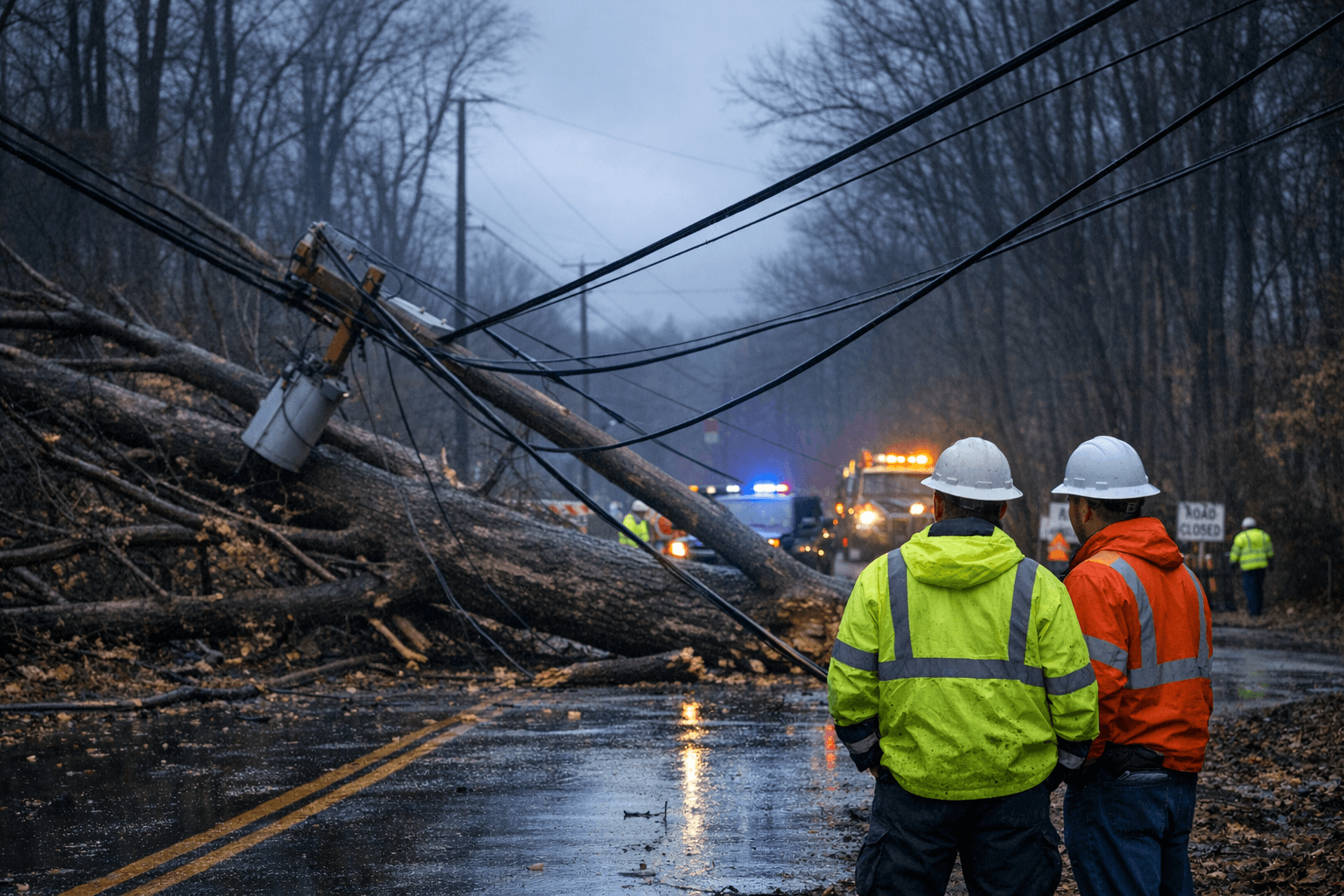 Spring Storm Downs Trees, Snaps Utility Lines, Closes Roads in Union County