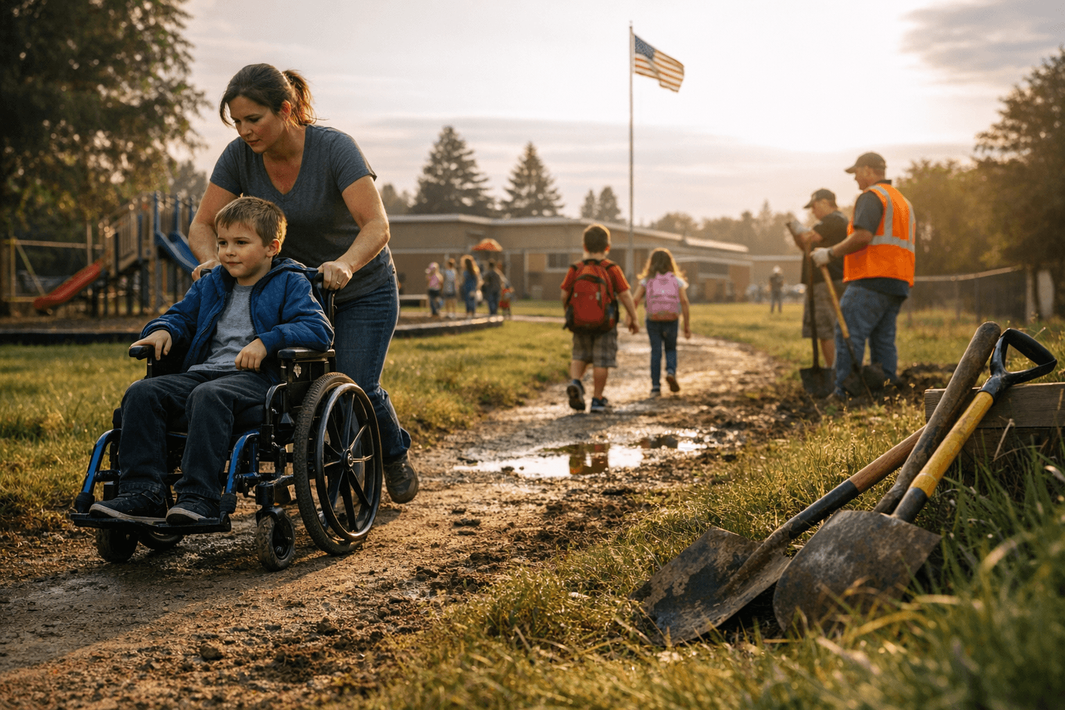 Island City Elementary PTO Pushes to Pave Accessible Quarter-Mile Loop