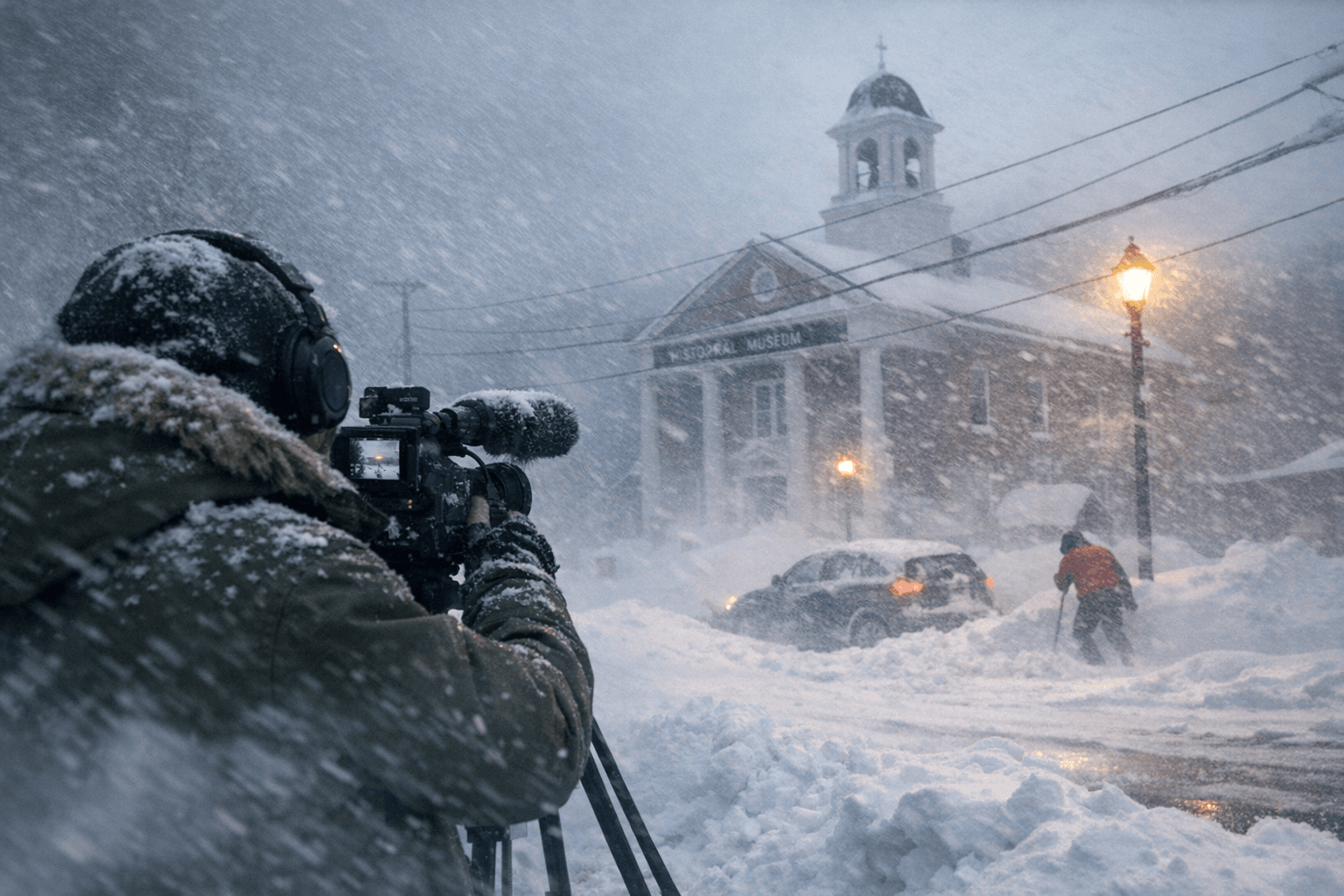 Crystal Falls Historical Society Live-Streams Blizzard 2026 Pounding Western Iron County