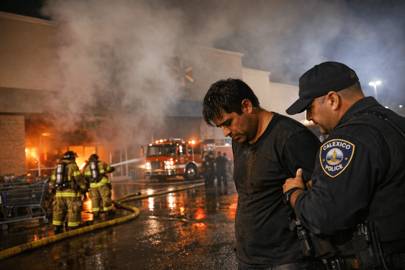 Arson Suspect Arrested After Fire Breaks Out at Calexico Walmart