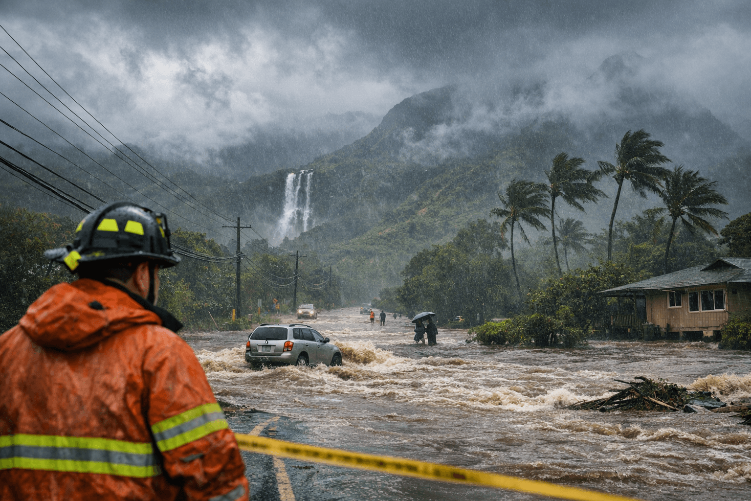 Kona Low Returns to Kauai, Triggering Statewide Flood Watch